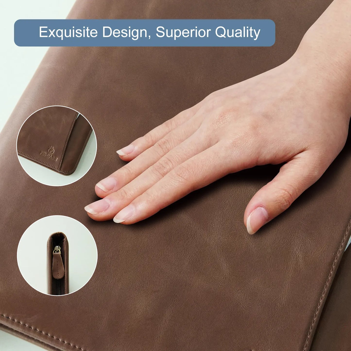 Custom Oil-wax leather Folio Folder (Wholesale/OEM Manufacturer)
