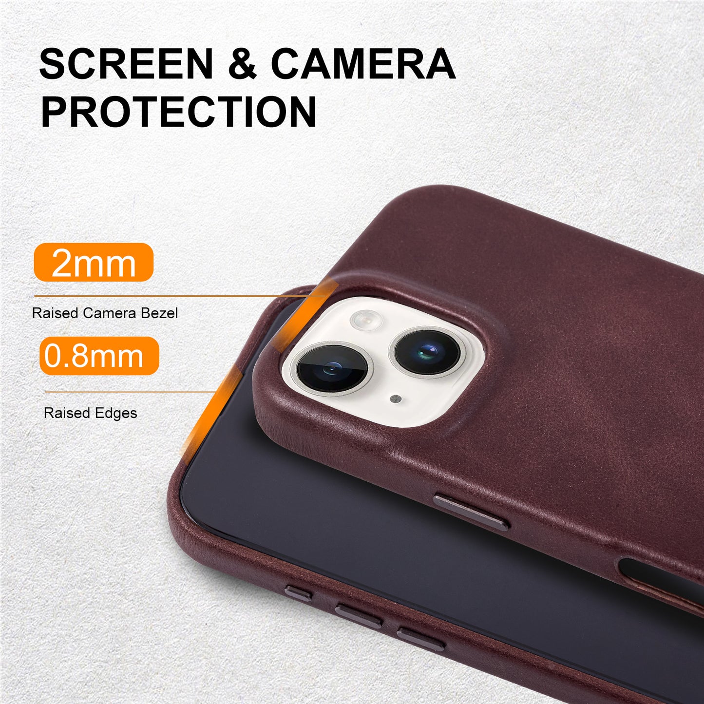 Wholesale Slim Genuine Leather Phone Case for iPhone 16 Pro Max Custom Logo Manufacturer