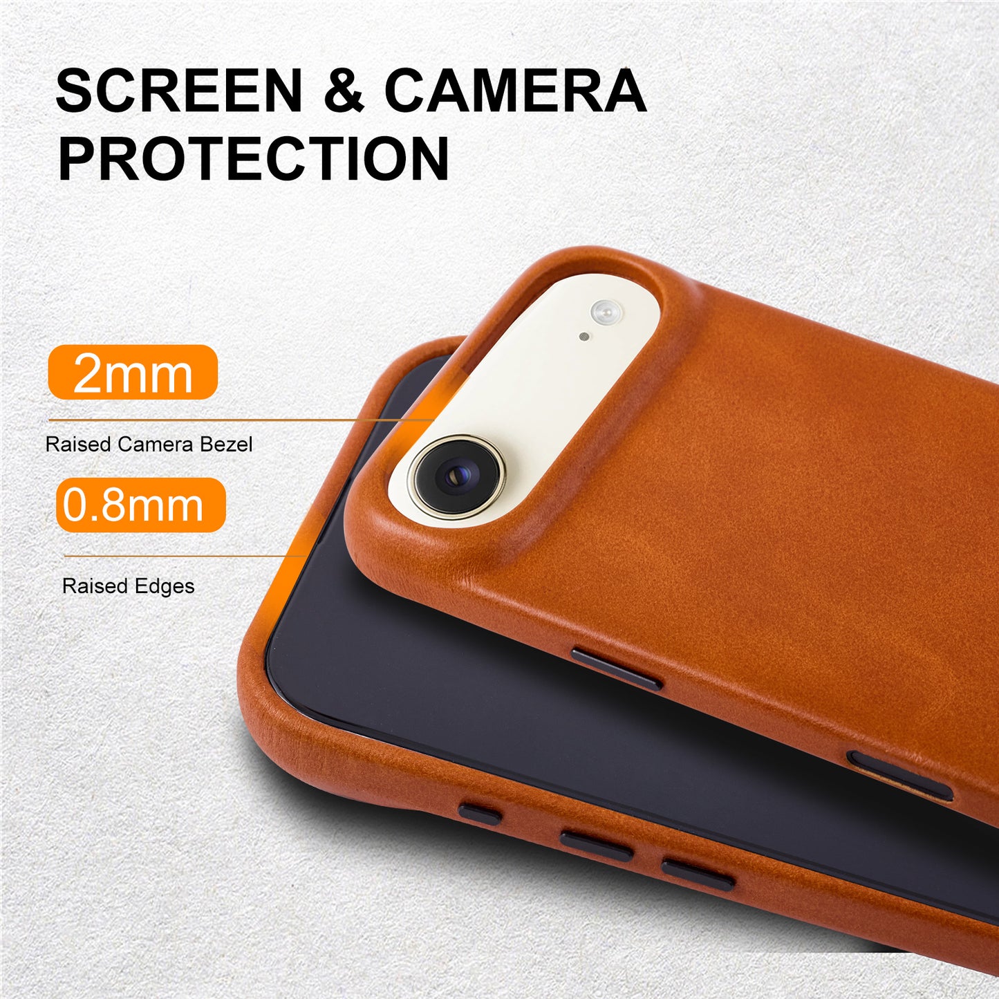 Wholesale Anti Radiation Leather Phone Case for iPhone 17 Air with Screen Protector OEM Manufacturer