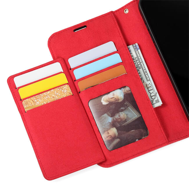 Aaronscase Genuine Red Leather iPhone 16 Case (Wholesale / Manufacturer)