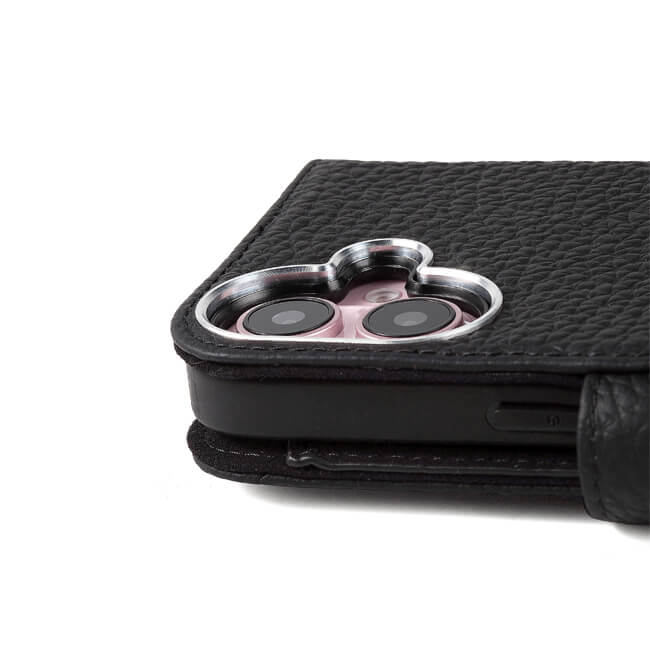 Aaronscase Genuine Black Leather iPhone 16 Case (Wholesale / Manufacturer)