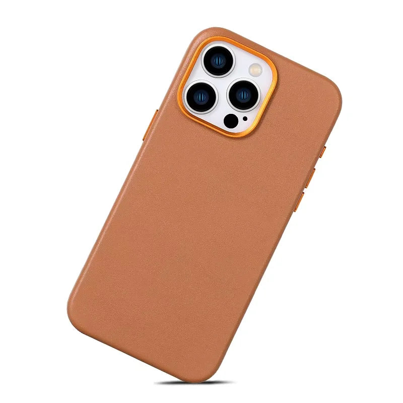 Genuine Leather Phone Case for iPhone 16 Series image 8
