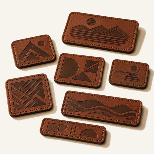 Laser Engraved Leather Patches (Wholesale/OEM Manufacturer)