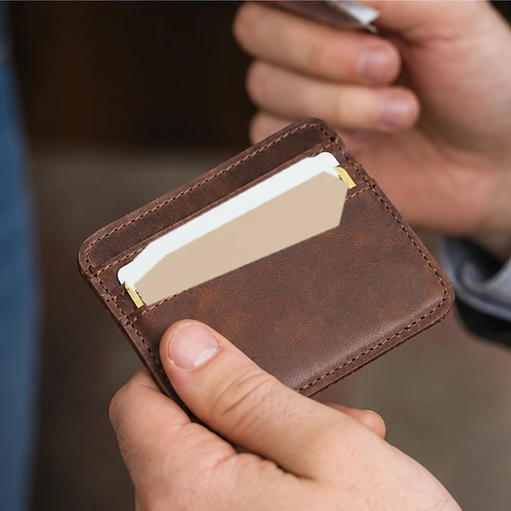 Vintage Leather Cardholder (Wholesale/OEM Manufacturer) - image 06