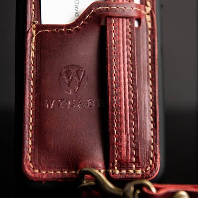 Aaronscase Genuine Leather Phone Case with Card Holder - Wholesale Manufacturer
