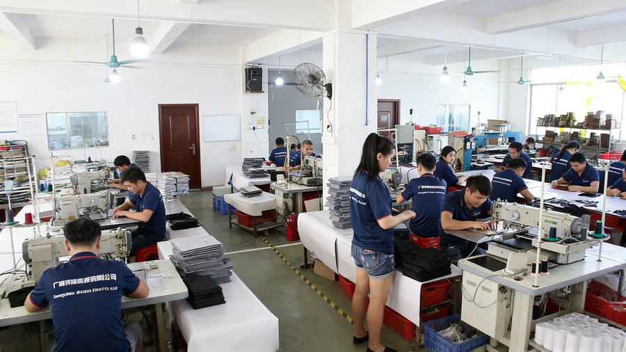 Leather goods production workshop for bulk order capacity review
