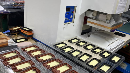 Press machine and production tooling for custom leather goods manufacturing