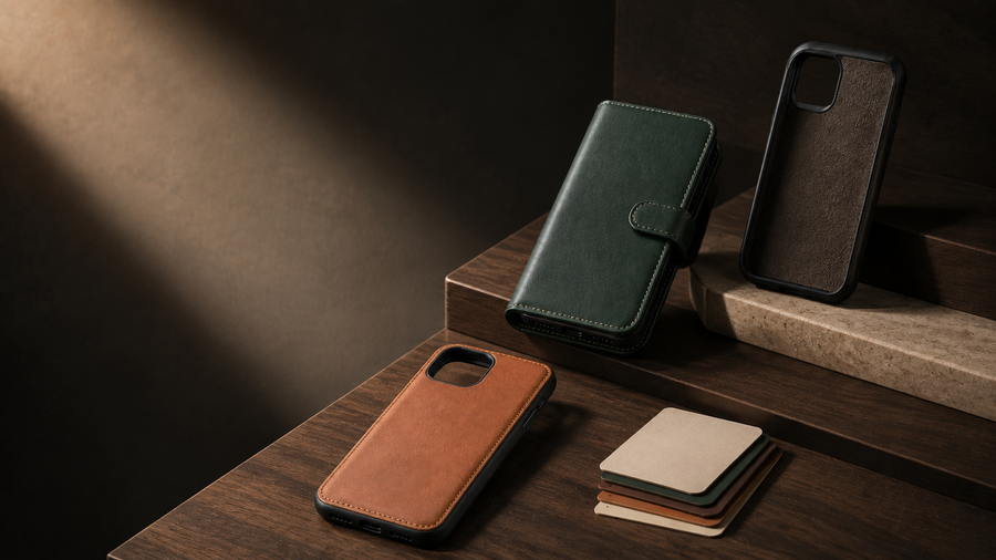 Private label leather iPhone case family for launch-cycle and inventory planning