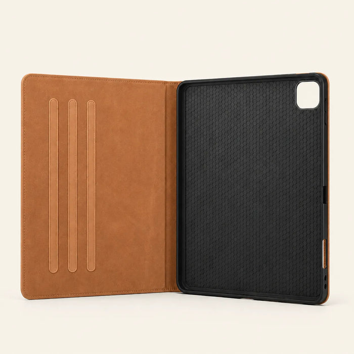 braun Echtleder iPad Air 13 Hülle (Großhandel/OEM-Hersteller)