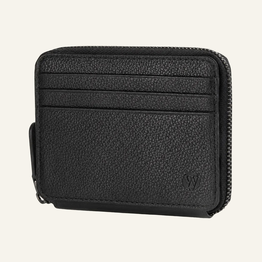cuero genuino monedero with cremallera and Gift Box (Fabricante mayorista/OEM)