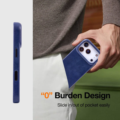 Wholesale Blue Genuine Leather Phone Case for iPhone 17 Pro Max OEM Manufacturer