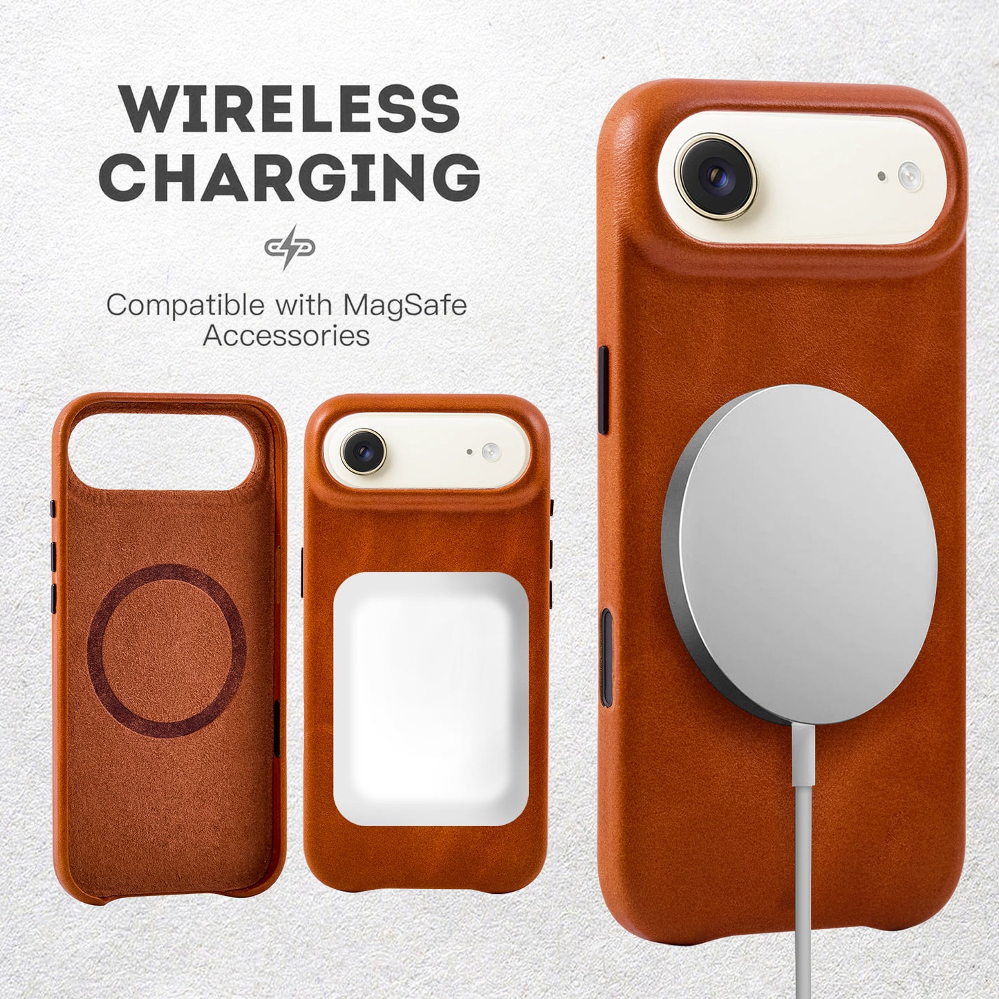Wholesale Anti Radiation Leather Phone Case for iPhone 17 Air with Screen Protector OEM Manufacturer