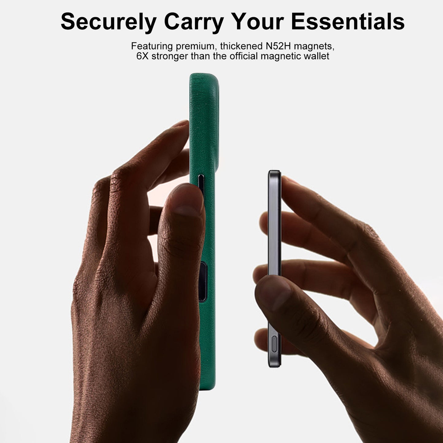 Wholesale Green Genuine Leather Phone Case for iPhone 16 Pro Max Custom Logo Manufacturer