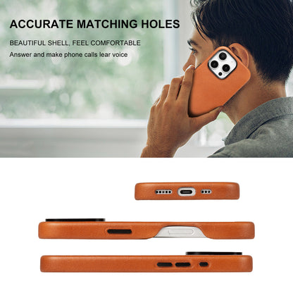 Wholesale Genuine Leather Slim Back Cover for iPhone 15 Pro Max Custom Logo Manufacturer