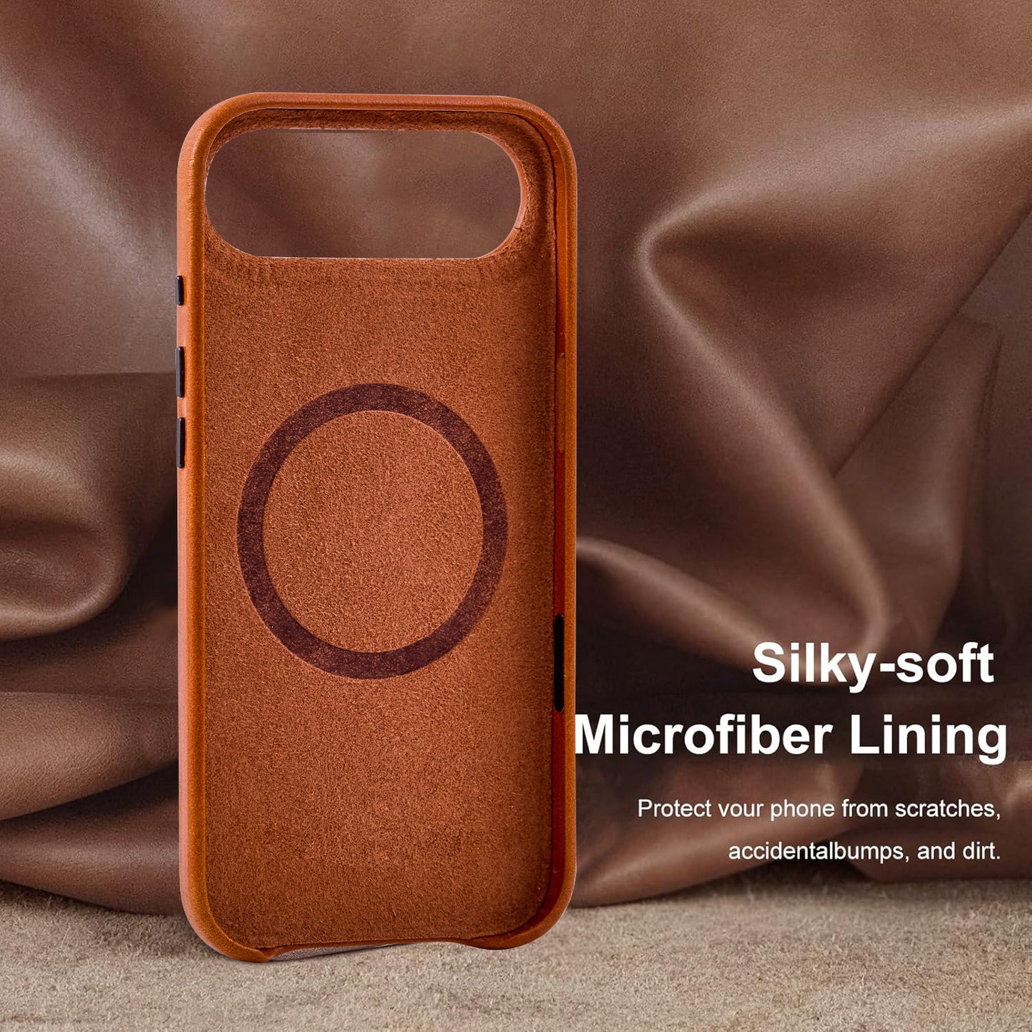 Wholesale Anti Radiation Leather Phone Case for iPhone 17 Air with Screen Protector OEM Manufacturer