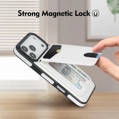 Genuine Leather RFID Wallet Phone Case for iPhone 17 Series - image 3