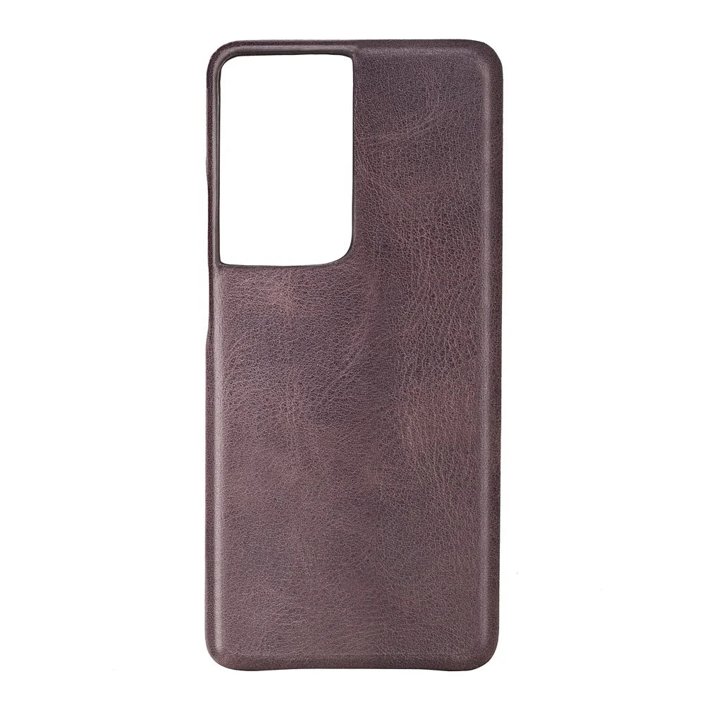 Cowhide Leather Slim Phone Case for Customizable Device Models image 2