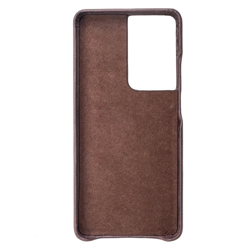 Cowhide Leather Slim Phone Case for Customizable Device Models image 3