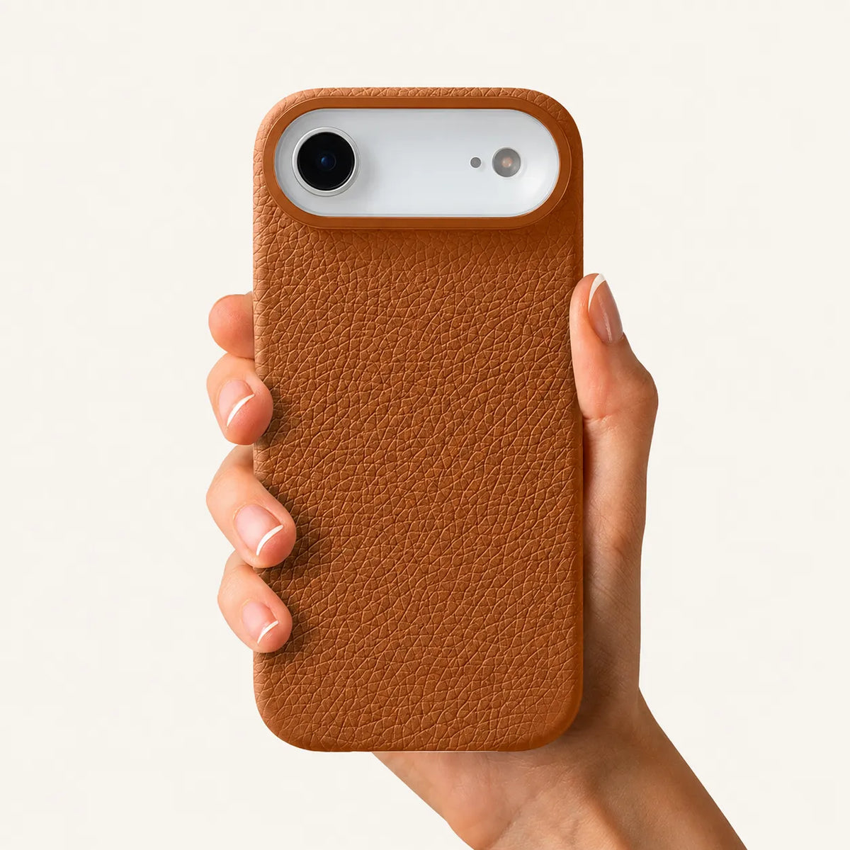 Capa de Couro Top-Grain para iPhone 17 Air — OEM Personalizado