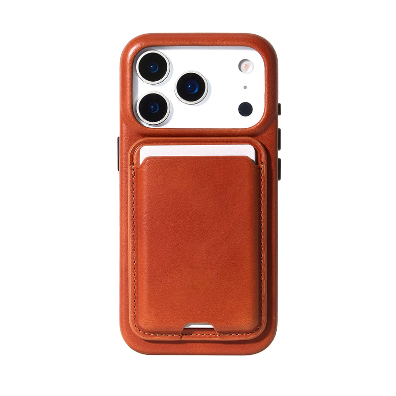 Aaronscase Genuine Leather 2-in-1 Detachable MagSafe Wallet Case (Wholesale/Manufacturer)