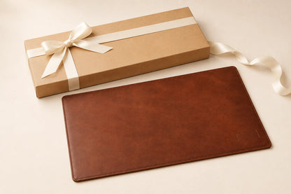 Desk Pad de Couro Personalizado com Área para Logotipo — OEM Personalizado