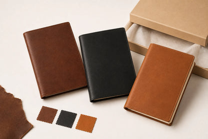 Capa de Couro para Journal de Receitas e Cardápio — OEM Personalizado