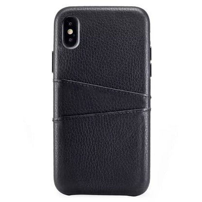 Top-Grain Leather Slim Wallet Phone Case for Customizable Device Models image 7