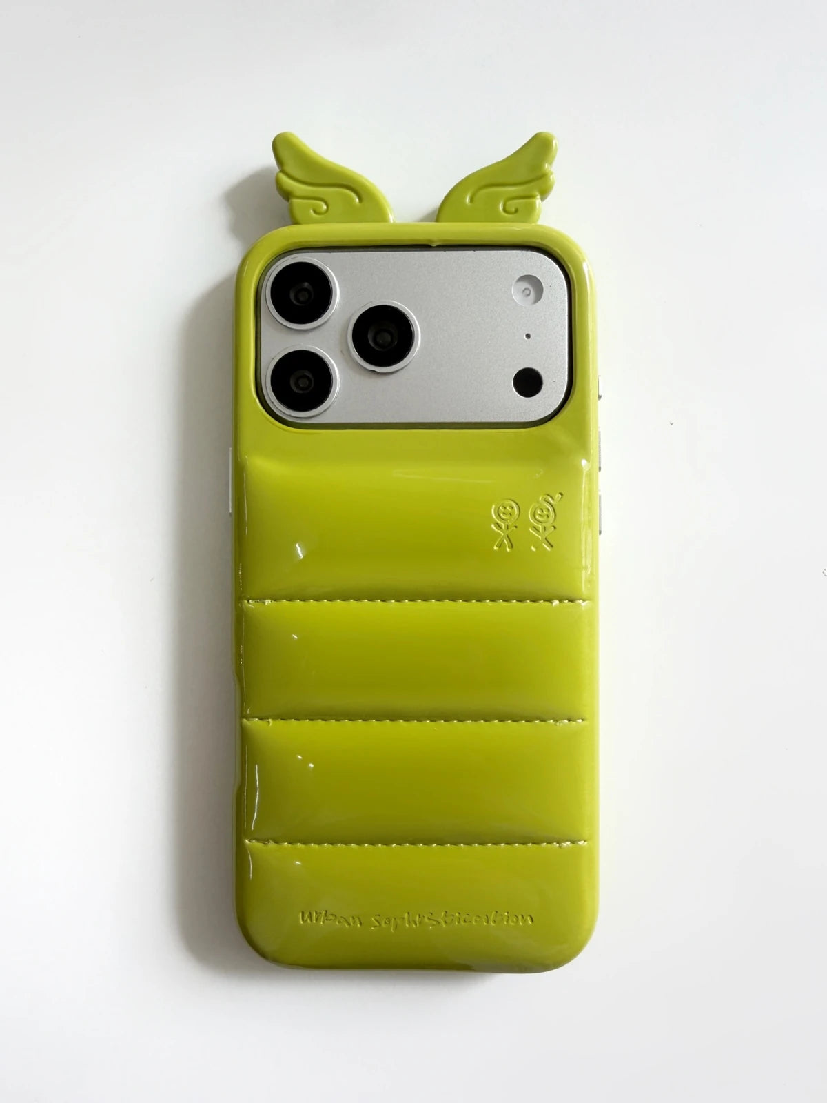 Mustard Green Wings stock product style reference; device openings may differ by model