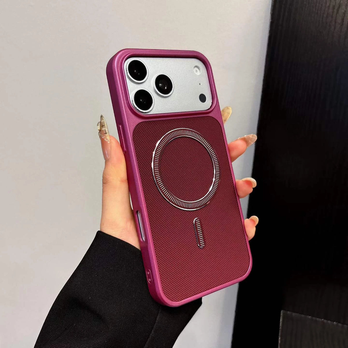 Cherry Red stock product style reference; device openings may differ by model