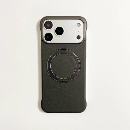 Black frameless phone-back style reference with the ring closed.