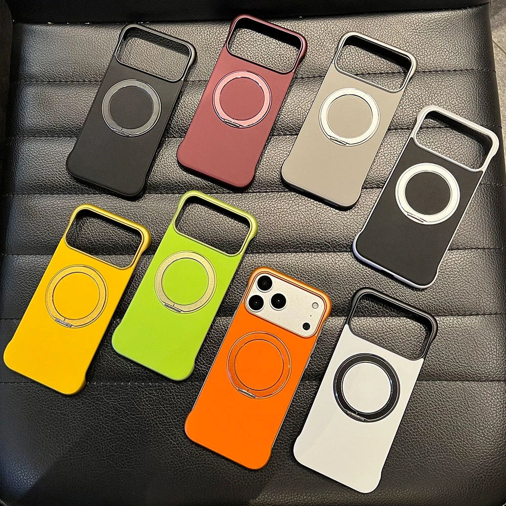 Color references for the frameless metal phone-back design.