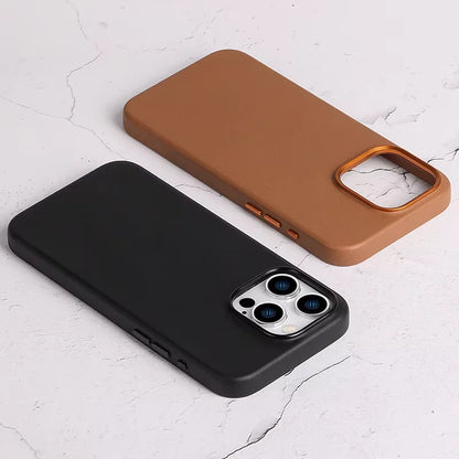 Genuine Leather Phone Case for iPhone 15 Series image 1