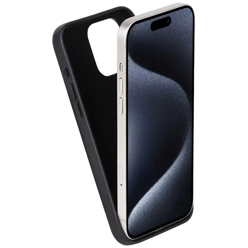 Genuine Leather Phone Case for iPhone 15 Series image 3