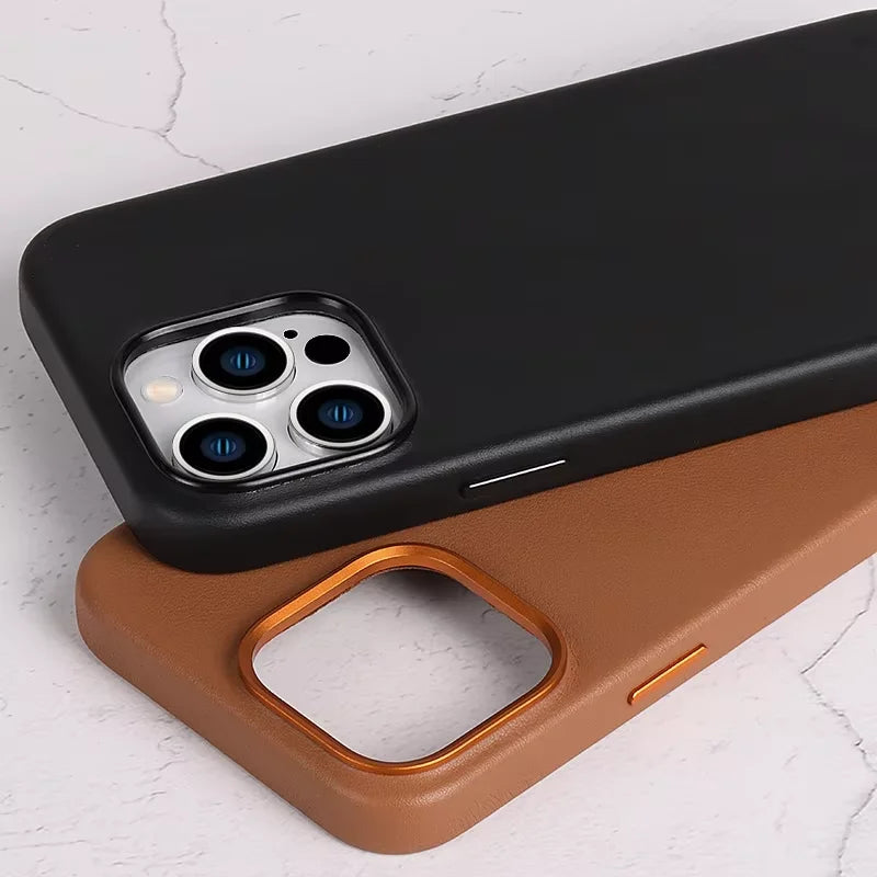Genuine Leather Phone Case for iPhone 15 Series image 5