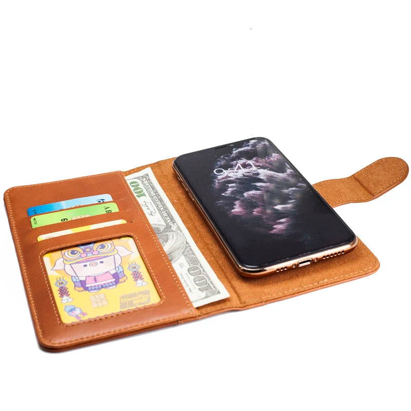 Natural Leather Phone Case for iPhone 16 Series image 4