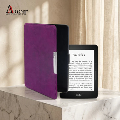 Cowhide Leather Magnetic Folio Kindle Paperwhite Case - image 6