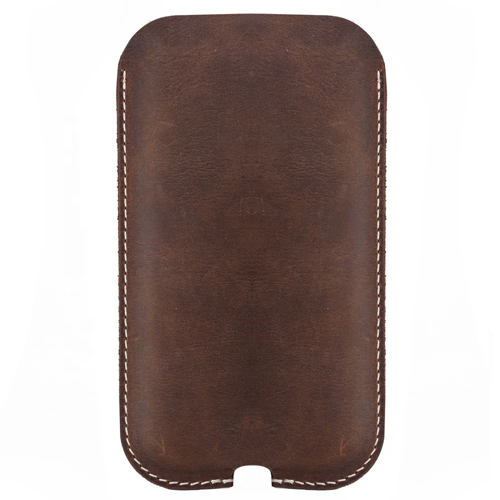 Crazy Horse Leather Phone Case for iPhone 12 Series image 3