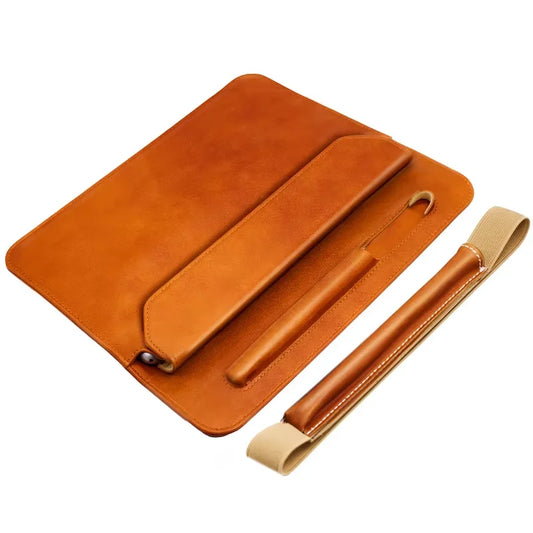 Genuine Leather Stand Folio Laptop / Tablet Sleeve for MacBook & iPad Pro - image 2
