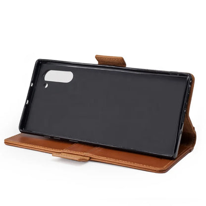 Top-Grain Leather Wallet Phone Case for Customizable Device Models image 5