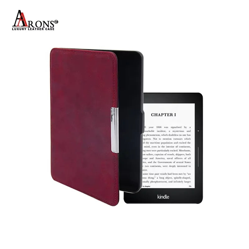 Cowhide Leather Magnetic Slim Kindle Paperwhite Case - image 1
