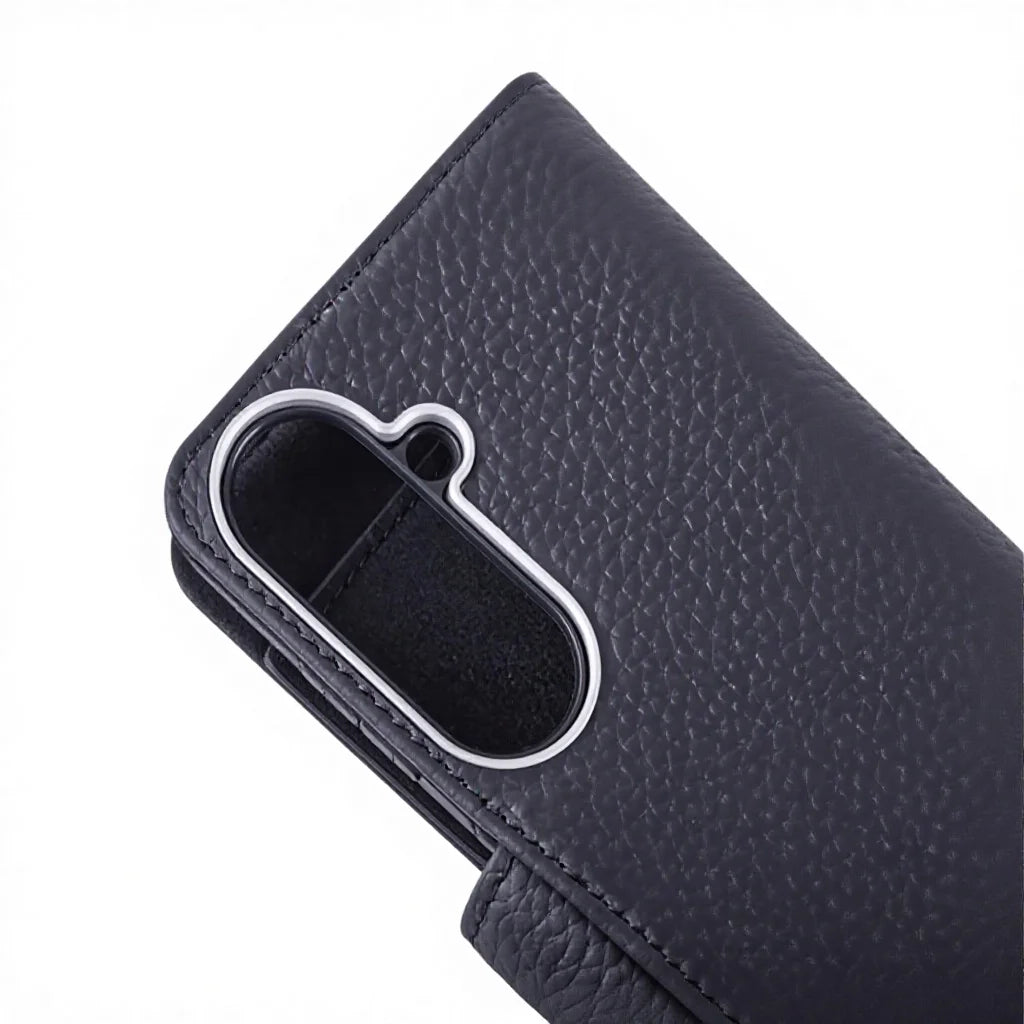 Genuine Leather Wallet Phone Case for Customizable Device Models image 3