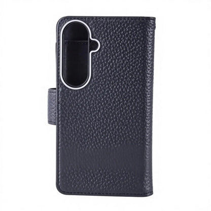 Genuine Leather Wallet Phone Case for Customizable Device Models image 1