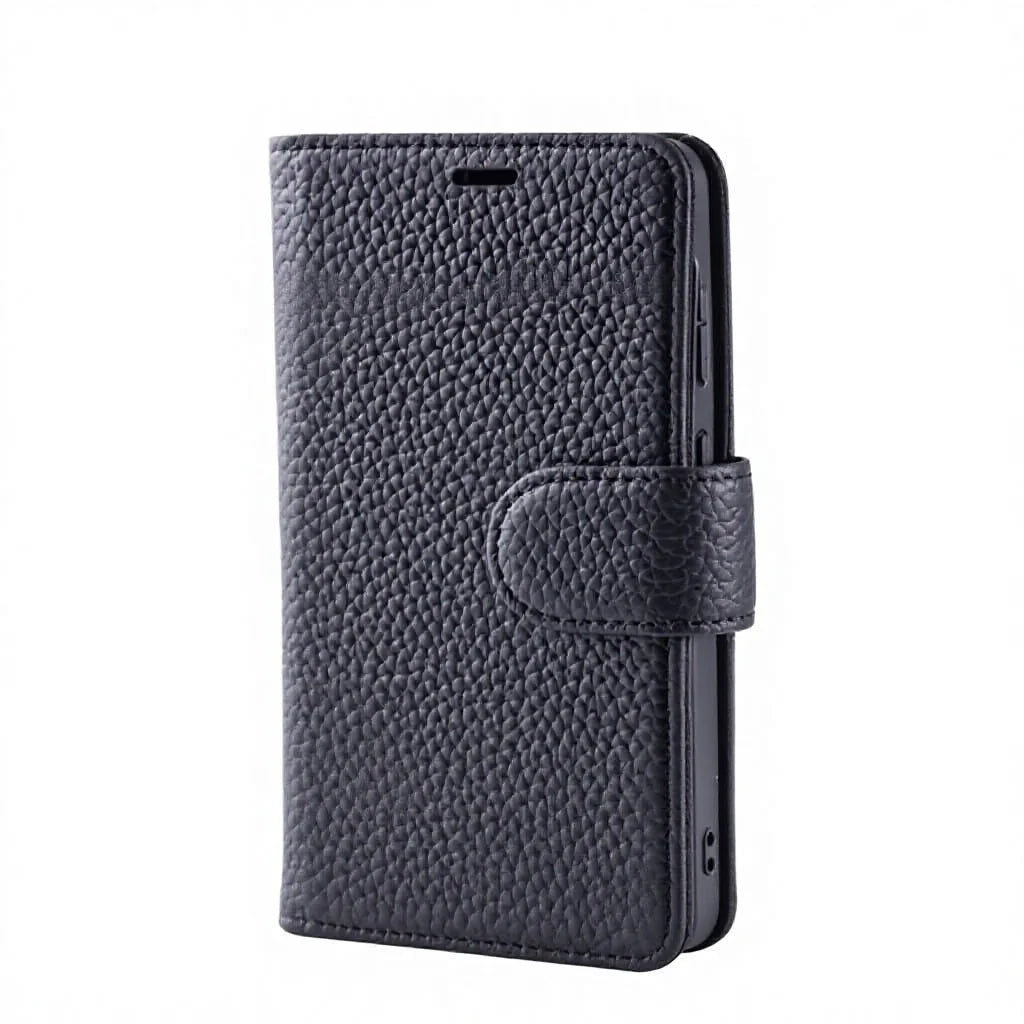 Genuine Leather Wallet Phone Case for Customizable Device Models image 2