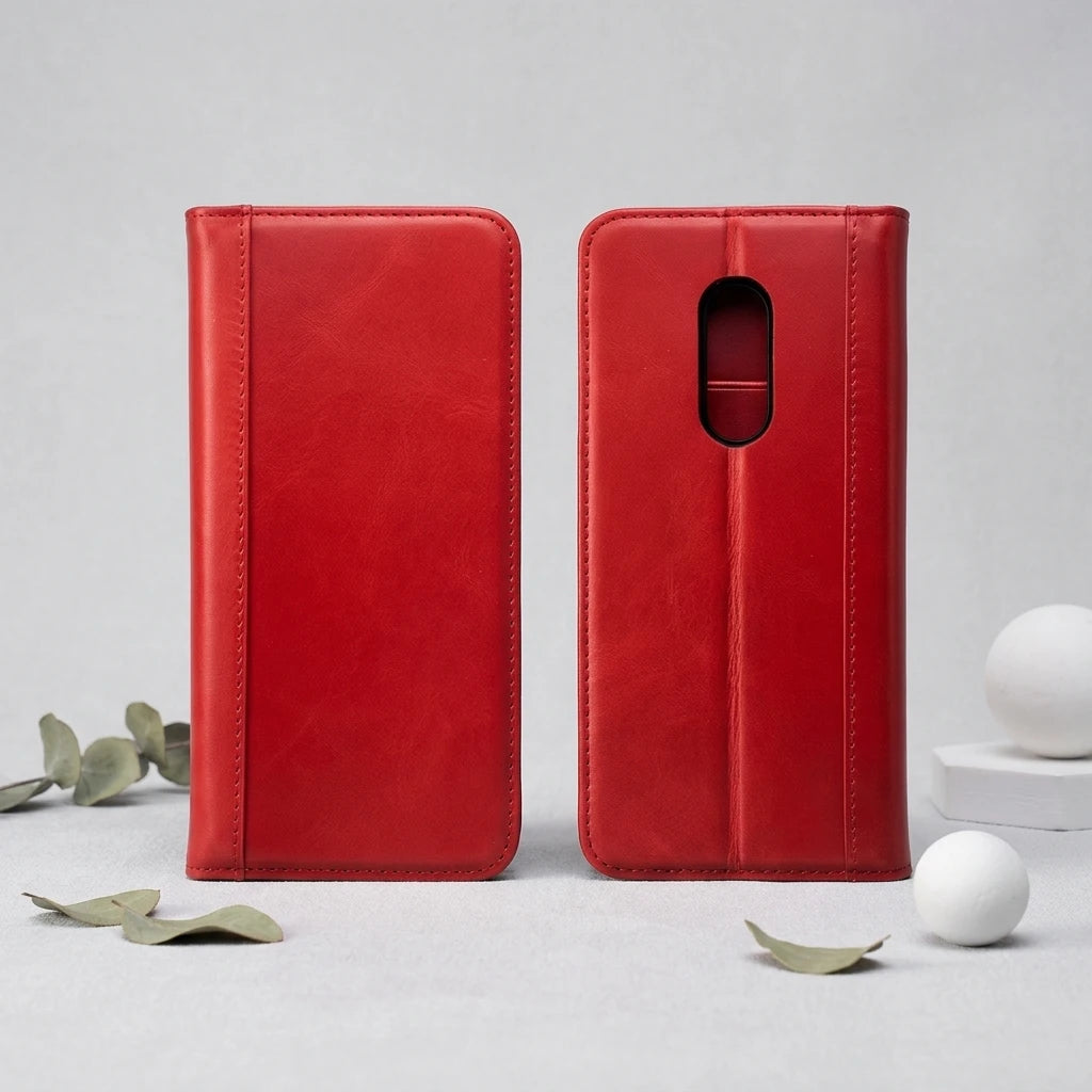 Genuine Leather Folio Wallet Phone Case for Samsung Galaxy Z Fold Series image 1