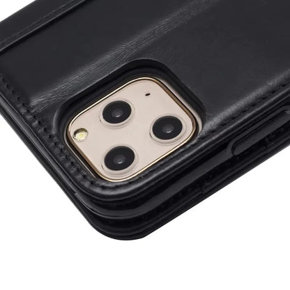 Genuine Leather Folio Wallet Phone Case for Customizable Device Models image 6