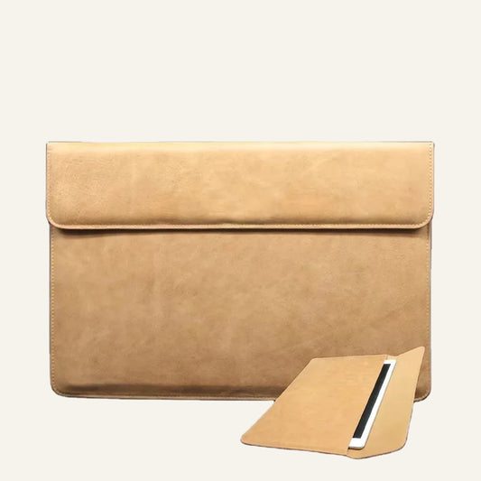 Top-Grain Leather Folio Shockproof Laptop / Tablet Sleeve for MacBook & iPad Pro - image 1