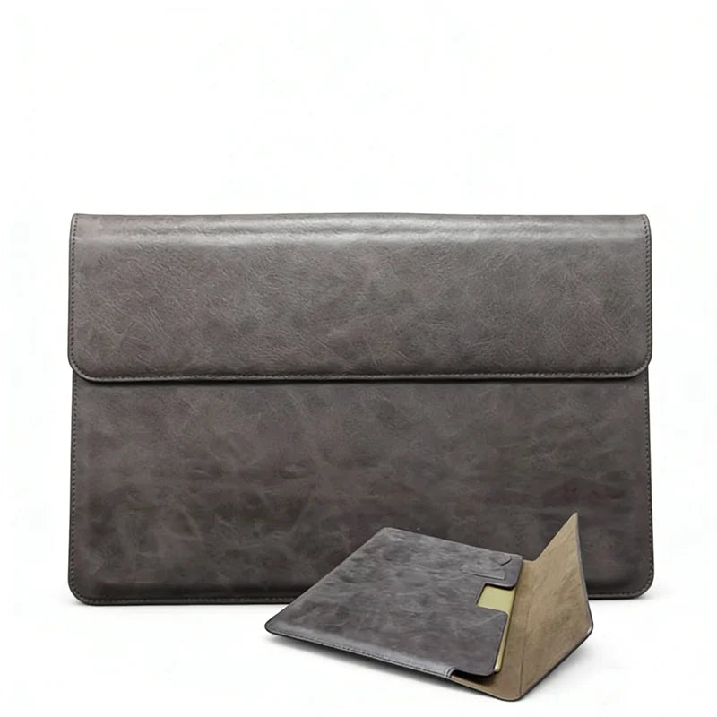 Genuine Leather Book Style Pocket Laptop / Tablet Sleeve for MacBook & iPad Pro - image 1