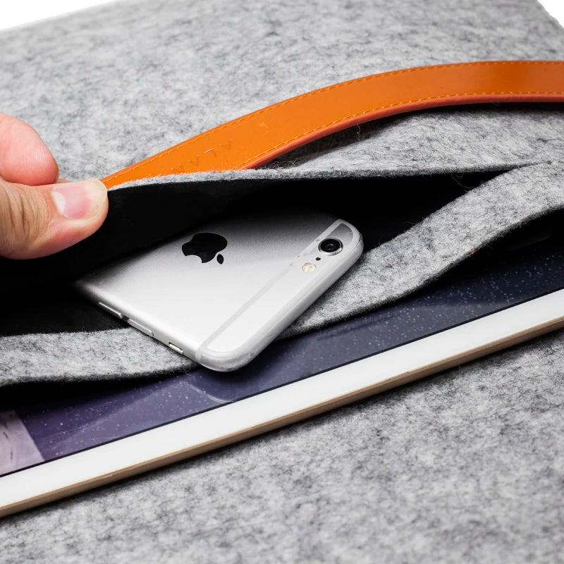 Genuine Leather Wool Felt Tablet / iPad Case for iPad Pro 12.9 - image 5