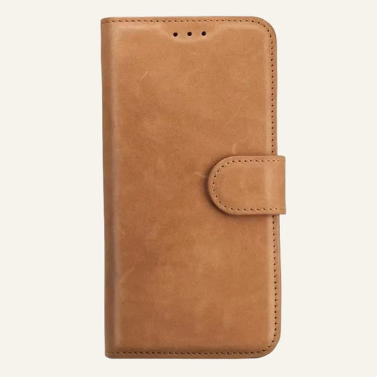 Top-Grain Leather Magnetic Folio Wallet Phone Case - image 7
