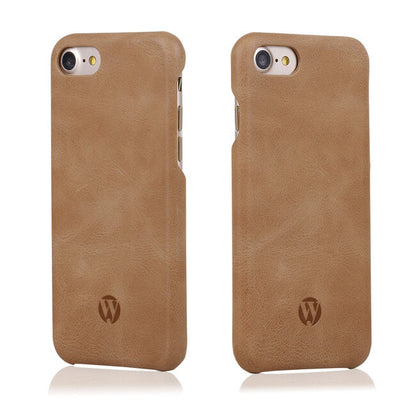 Aaronscase Brown Genuine Leather iPhone 7 Plus Case (Wholesale/Manufacturer)